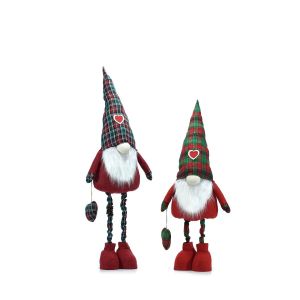 Νάνος Επεκτεινόμενος Κόκκινο Λούτρινο 80-125cm Σε 2 Σχέδια