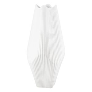 Βάζο Κεραμικό Λευκό 15X15X30Cm 15X15X30Cm
