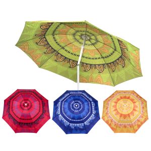 Ομπρέλα Παραλίας Mandala Πολύχρωμο Φ1.9m Σε 4 Σχέδια