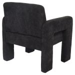 Πολυθρόνα ArteLibre VELORA Γκρι Σκούρο Ύφασμα/Ξύλο 75x68x69cm