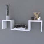 Ράφι Τοίχου ArteLibre ESTERLINE Λευκό Μοριοσανίδα 70x11.7x15cm
