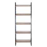 Ραφιέρα ArteLibre MARWOOD Δρυς/Μαύρο Μοριοσανίδα/Μέταλλο 60x27.6x160cm