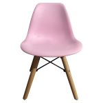 Καρέκλα ArteLibre ROSENE Ροζ/Φυσικό PP/Ξύλο/Μέταλλο 31x39x55cm