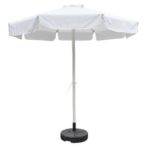 Ομπρέλα Κήπου ArteLibre SALVIA Εκρού/Λευκό Αλουμίνιο/Polyester Φ2.2x2.5m