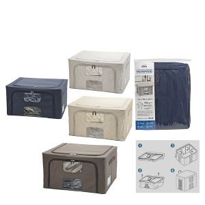 Κουτί Αποθήκευσης Με Παράθυρο 55L 50x40x28cm Σε 4 Χρώματα