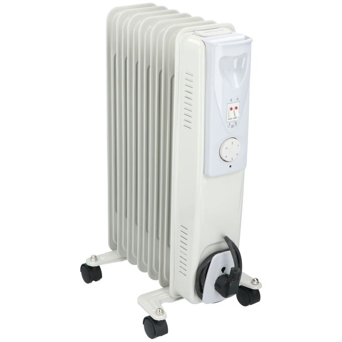 Ηλεκτρικό Καλοριφέρ Λαδιού 7 Φέτες Λευκό 1500W ALPINA