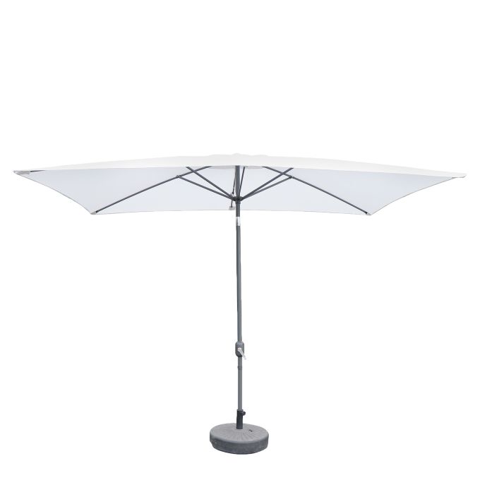 Ομπρέλα Κήπου ArteLibre ARONA Λευκό/Ανθρακί Αλουμίνιο/Polyester 3x2x2.53m