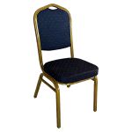 Καρέκλα Catering ArteLibre AUREVIA Μπλε/Χρυσό Ύφασμα/Μέταλλο 57x40x93cm