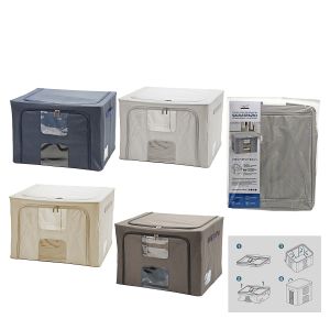 Κουτί Αποθήκευσης Με Παράθυρο 72L 50x40x34cm Σε 4 Χρώματα