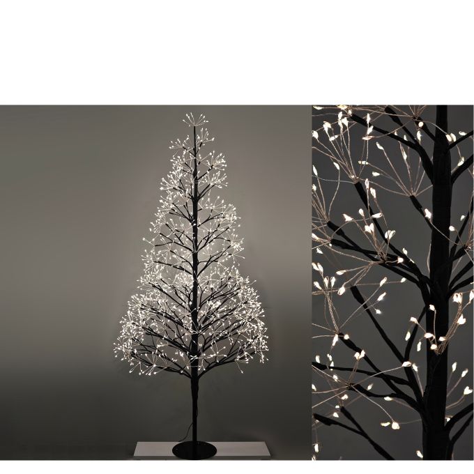 Χριστουγεννιάτικο Δέντρο Με 1500 MicroLED Μαύρο 150cm