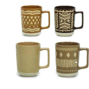 Κούπα 41cl Ethnic Σχέδιο Κεραμικό Φ8.5x11cm Σε 4 Σχέδια