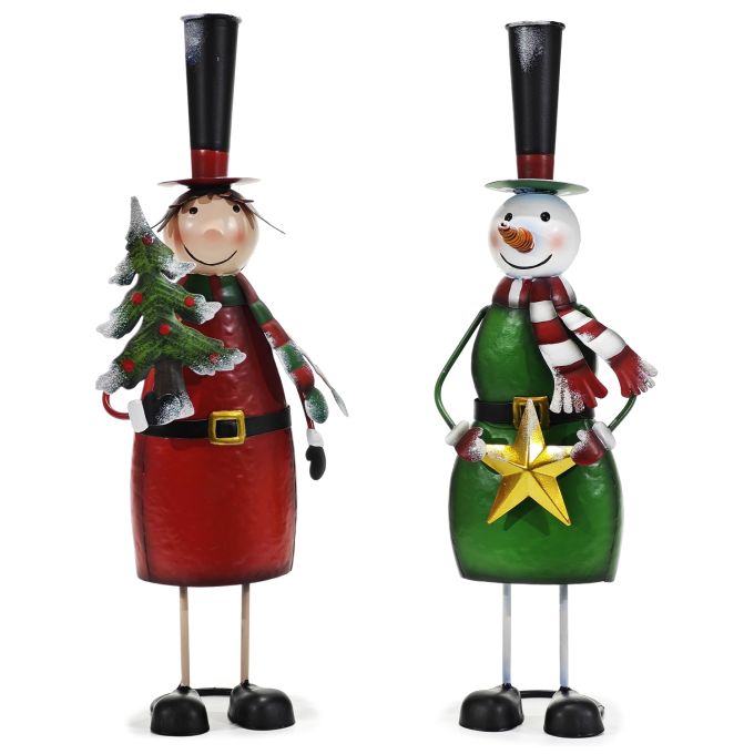 Χριστουγεννιάτικη Διακόσμηση Κήπου Χαρακτήρες 42cm Σε 3 Σχέδια