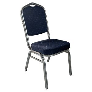 Καρέκλα Catering ArteLibre AUREVIA Μπλε/Ασημί Ύφασμα/Μέταλλο 57x40x93cm