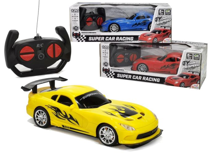 Τηλεκατευθυνόμενο Αυτοκίνητο Super Car Racing Πλαστικό 26cm Μπαταρίας Σε 3 Χρώματα Για 5+ Ετών