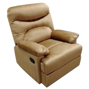 Πολυθρόνα ArteLibre Relax ASTER Cappuccino Βελούδο 80x90x99cm