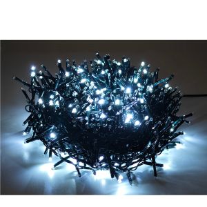 100 LED Εξωτερικού Χώρου Ψυχρό Λευκό Φως Πράσινο Καλώδιο