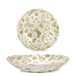 Χριστουγεννιάτικο Κεντρικό Διακοσμητικό Λευκό/Χρυσό 40cm