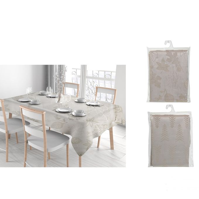 Χριστουγεννιάτικο Τραπεζομάντηλο Αντιλεκιακό Jacquard 140x240cm Σε 2 Σχέδια