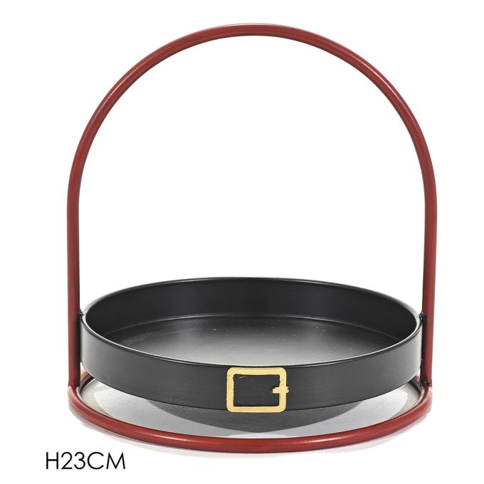 Χριστουγεννιάτικος Δίσκος Κόκκινο 23cm