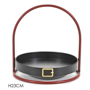 Χριστουγεννιάτικος Δίσκος Κόκκινο 23cm