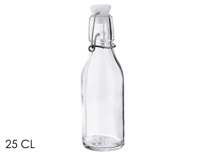Μπουκάλι Στρογγυλό 25cl Με Ερμητικό Καπάκι