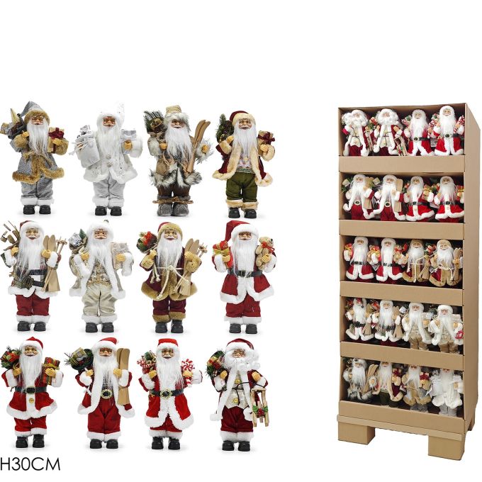 Χριστουγεννιάτικος Άγιος Βασίλης 30cm Σε 12 Σχέδια