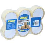 Ταινία Συσκευασίας Διαφανής 6Τμχ 50m x 48mm KINZO