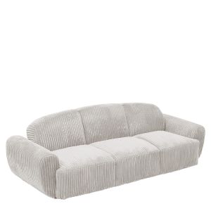 Καναπές Κρεβάτι Τριθέσιος ArteLibre SCULPTA Μπεζ Ύφασμα 234x88x75cm