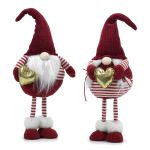 Χριστουγεννιάτικος Νάνος Με Καρδιά Χρυσό 60cm Σε 2 Σχέδια