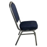 Καρέκλα Catering ArteLibre AUREVIA Μπλε/Ασημί Ύφασμα/Μέταλλο 57x40x93cm