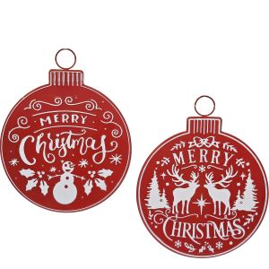 Χριστουγεννιάτικη Διακόσμηση Στρογγυλή Φ57x72cm Σε 2 Σχέδια