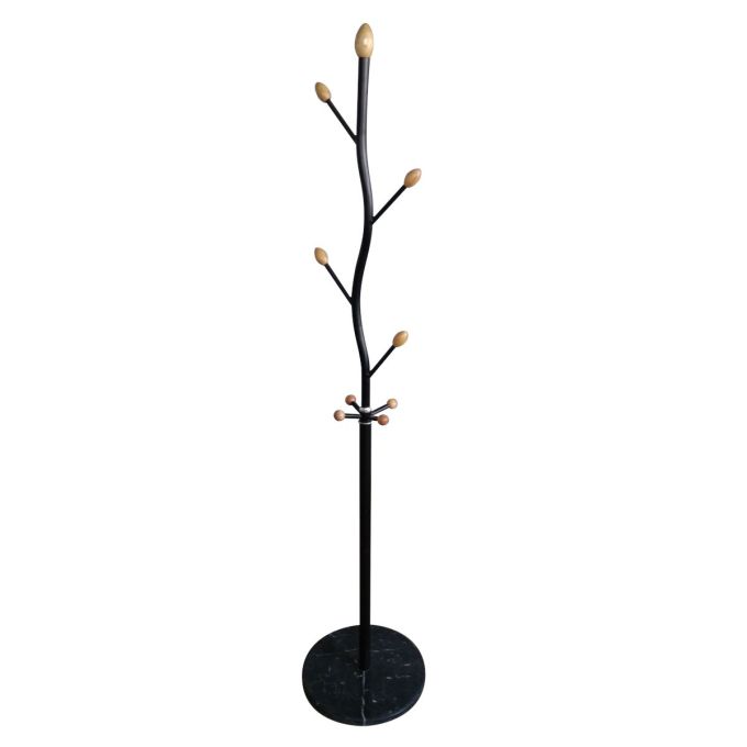 Καλόγερος ArteLibre ATRI Μαύρο Μέταλλο 37x37x173cm