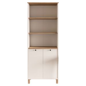 Βιβλιοθήκη ArteLibre BRAGI Λευκό/Φυσικό Μοριοσανίδα 69.5x32x180cm