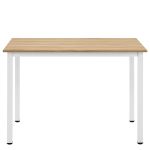 Τραπέζι Τραπεζαρίας ArteLibre VERDELL Sonoma/Λευκό Μέταλλο/Μοριοσανίδα 110x70x76cm