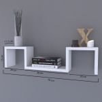 Ράφι Τοίχου ArteLibre ESTERLINE Λευκό Μοριοσανίδα 70x11.7x15cm