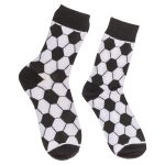 Κάλτσες Ποδόσφαιρο Λευκό/Μαύρο 70% Βαμβάκι/25% Polyester/5% Ελαστάνη Μέγεθος 42-46