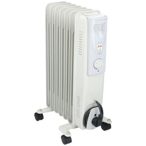 Ηλεκτρικό Καλοριφέρ Λαδιού 7 Φέτες Λευκό 1500W ALPINA