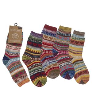 Κάλτσες Πλεχτές Γυναικίες Πολύχρωμο 20% Βαμβάκι/60% Polyester/20% Ακρυλικό Μέγεθος 38-42