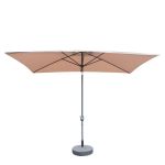 Ομπρέλα Κήπου ArteLibre ARONA Μόκα/Ανθρακί Αλουμίνιο/Polyester 3x2x2.53m