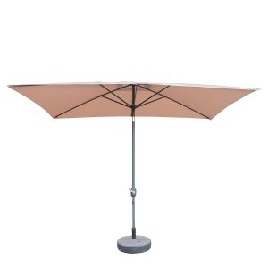 Ομπρέλα Κήπου ArteLibre ARONA Μόκα/Ανθρακί Αλουμίνιο/Polyester 3x2x2.53m