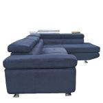 Καναπές Γωνιακός ArteLibre LUZANO Μαύρο Ύφασμα/MDF 277x203x100cm