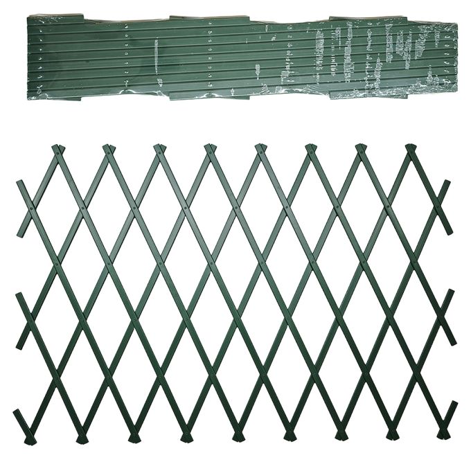Φράχτης Επεκτεινόμενος Πράσινο PP 90x180cm