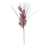 Χριστουγεννιάτικο Κλαδί Με Μούρα Κόκκινο 70cm