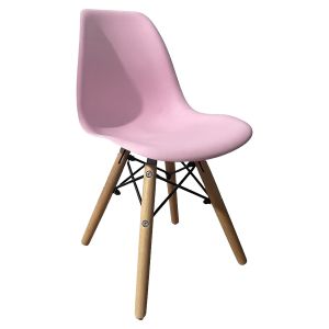Καρέκλα ArteLibre ROSENE Ροζ/Φυσικό PP/Ξύλο/Μέταλλο 31x39x55cm