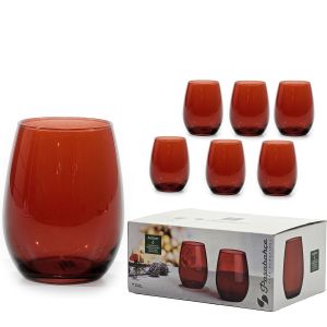 Χριστουγεννιάτικο Σετ Ποτήρια Tumbler Κόκκινα 35cl 6Τμχ