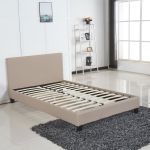 Κρεβάτι ArteLibre AZALEA Capuccino PU 213x131x88cm (Στρώμα 120x200cm)