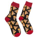 Κάλτσες Πίτσα Μαύρο/Κόκκινο/Πορτοκαλί 70% Βαμβάκι/25% Polyester/5% Ελαστάνη Μέγεθος 42-46