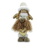 Χριστουγεννιάτικος Άγγελος Όρθιος Με Καρδιά Χρυσό 38cm