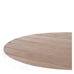 Τραπέζι Κήπου ArteLibre RAROTONGA Λευκό/Καρυδί Αλουμίνιο/Polywood Φ60x70cm