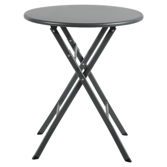 Τραπέζι Κήπου ArteLibre NOVA Μαύρο Μέταλλο Φ60x70cm